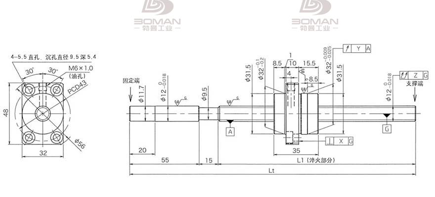 KURODA HG1230QS-BEZR-0500A 日本黑田丝杆和THK丝杆哪个好